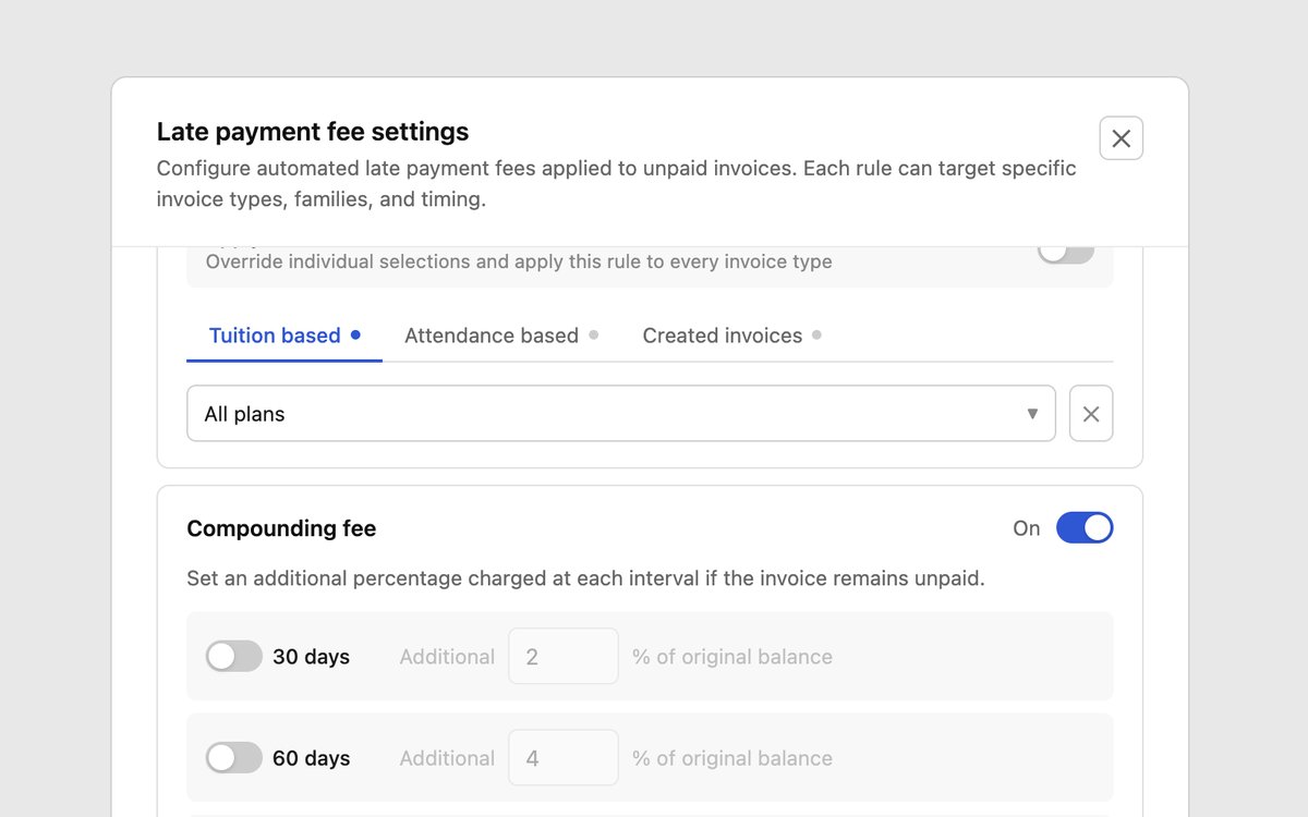 Saved rule with a live fee preview shown in plain language